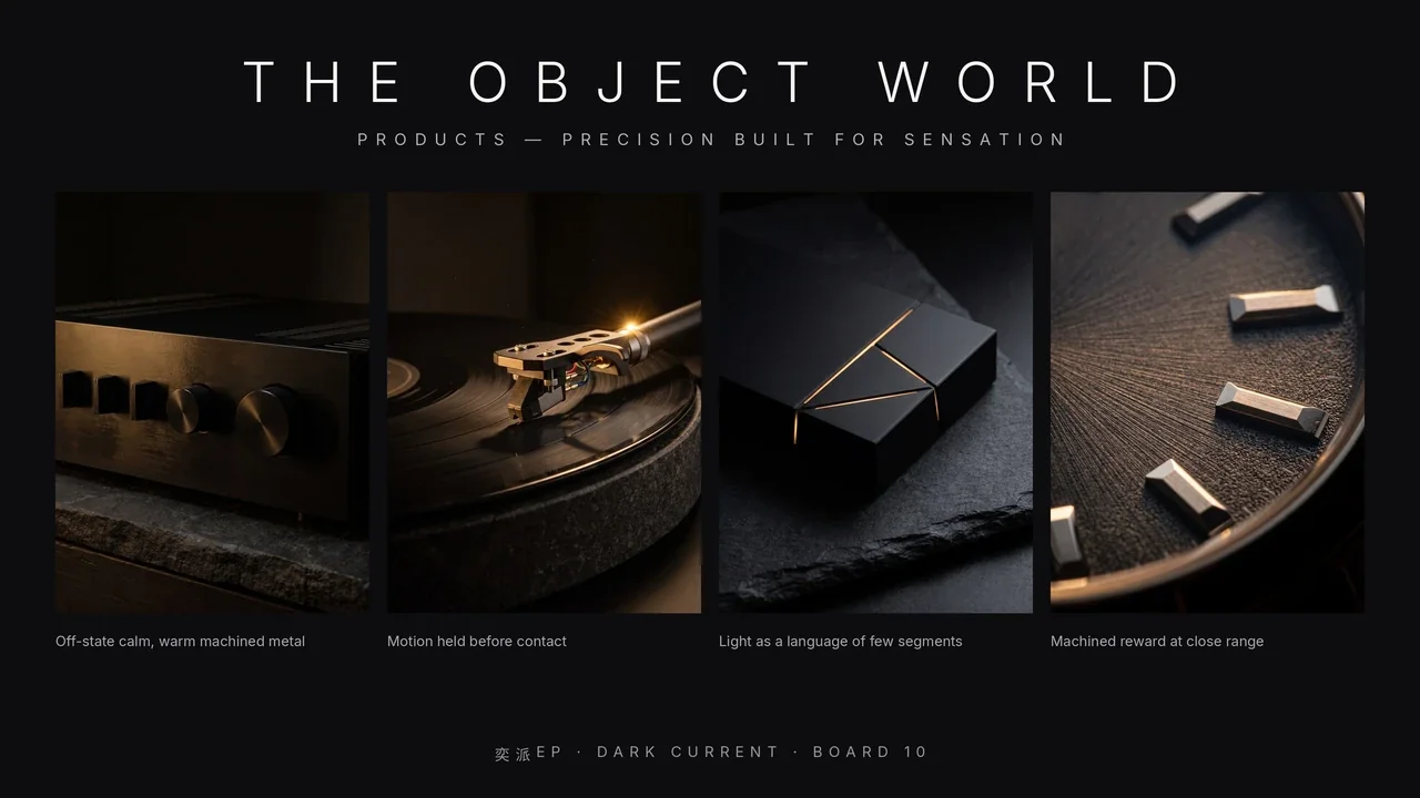 Dark Current presentation, slide 17: The object world