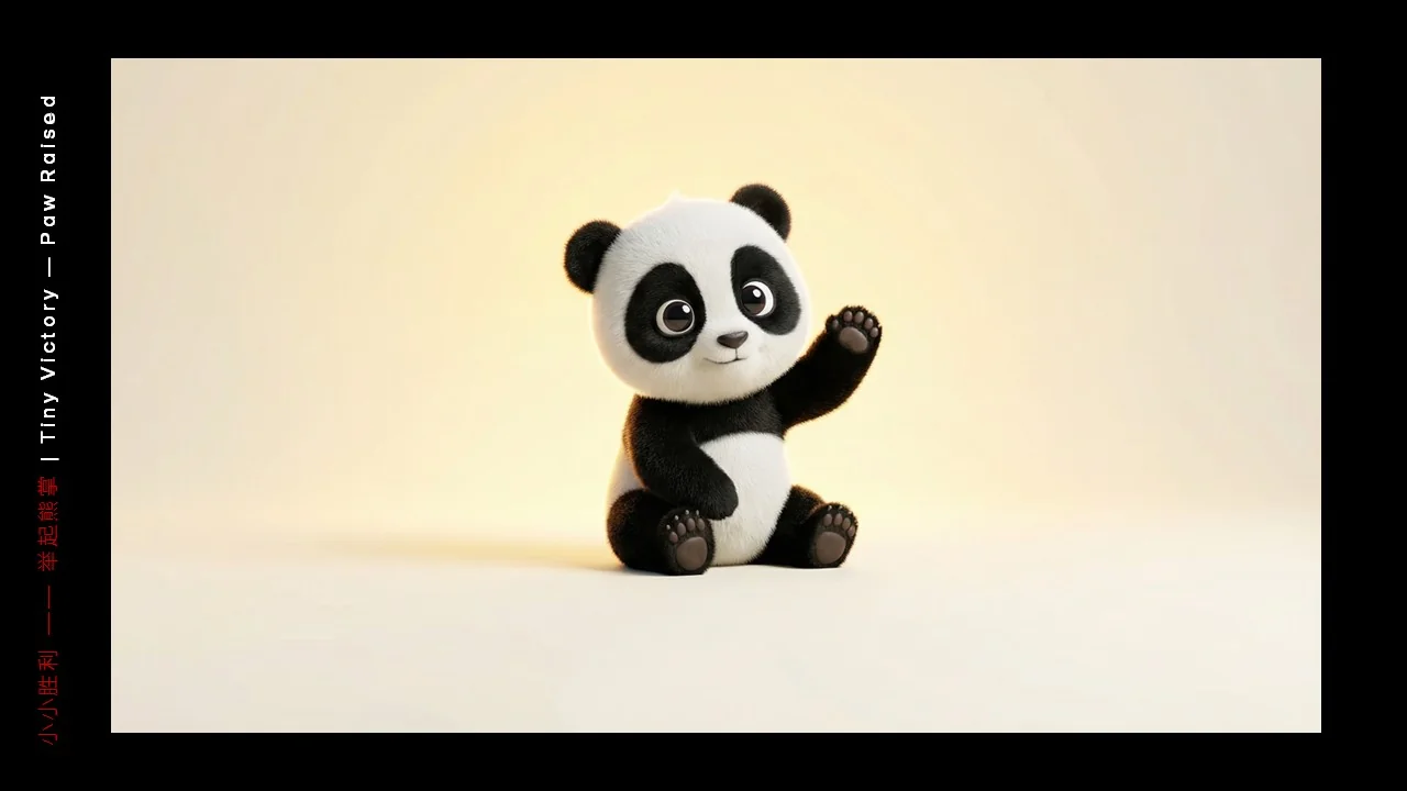 Dongfeng/Huawei · Panda — Panda — Seated waving pose