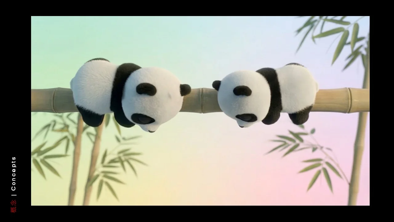 Dongfeng/Huawei · Panda — Panda — Bamboo perch — composition variation