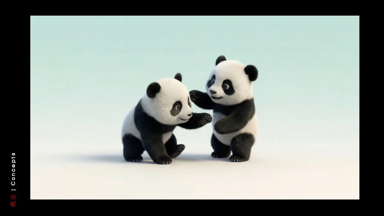 Dongfeng/Huawei · Panda — Panda — Paired play — expression study