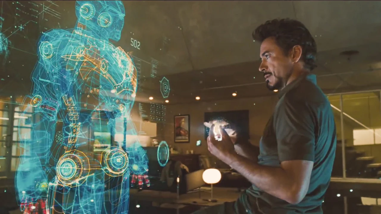 Holographic human figure from the Marvel portfolio