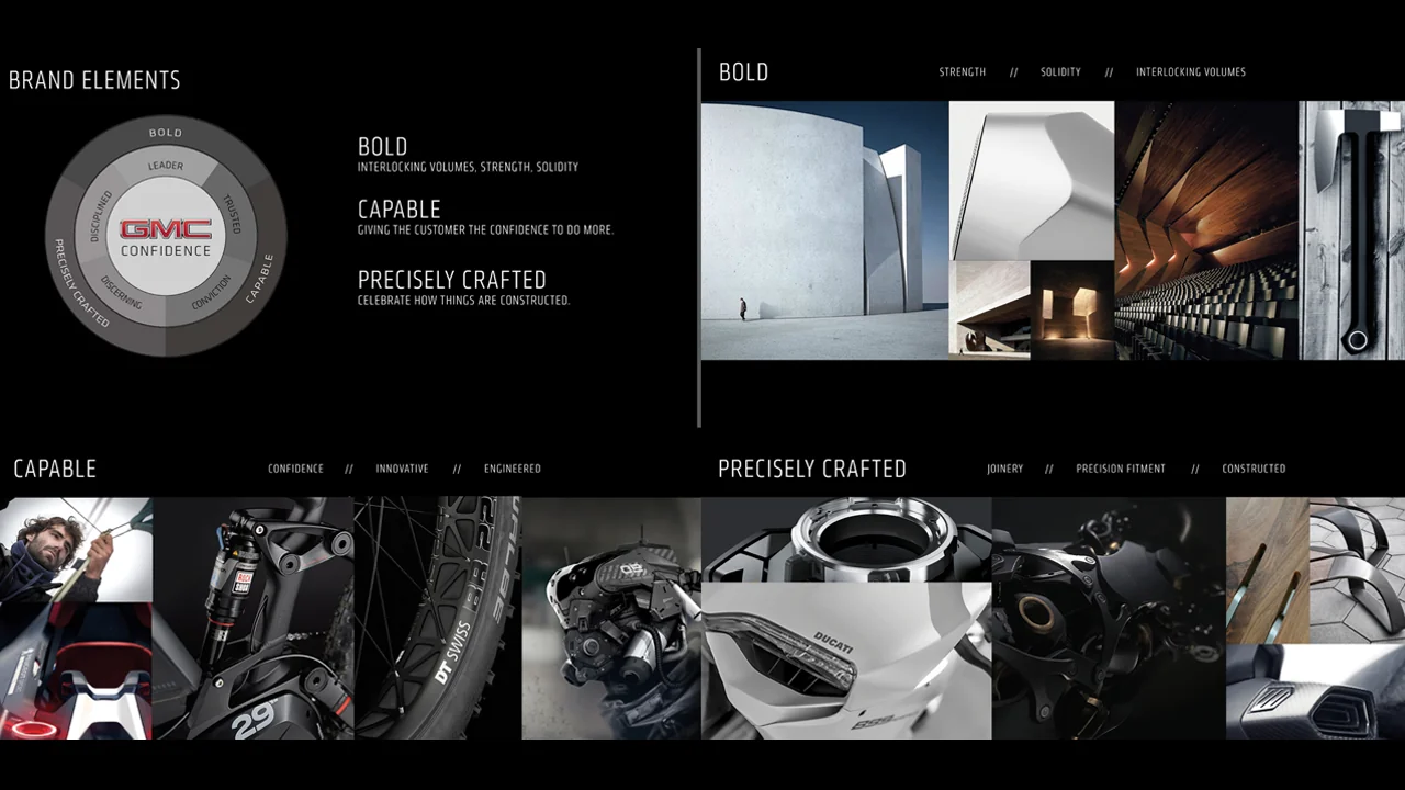 GMC — brand attributes and design references