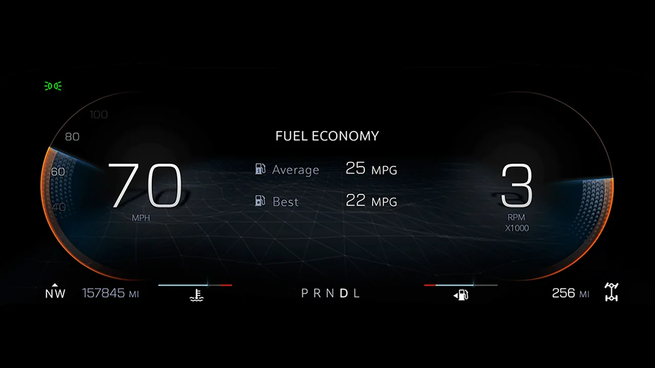 GMC — fuel economy view