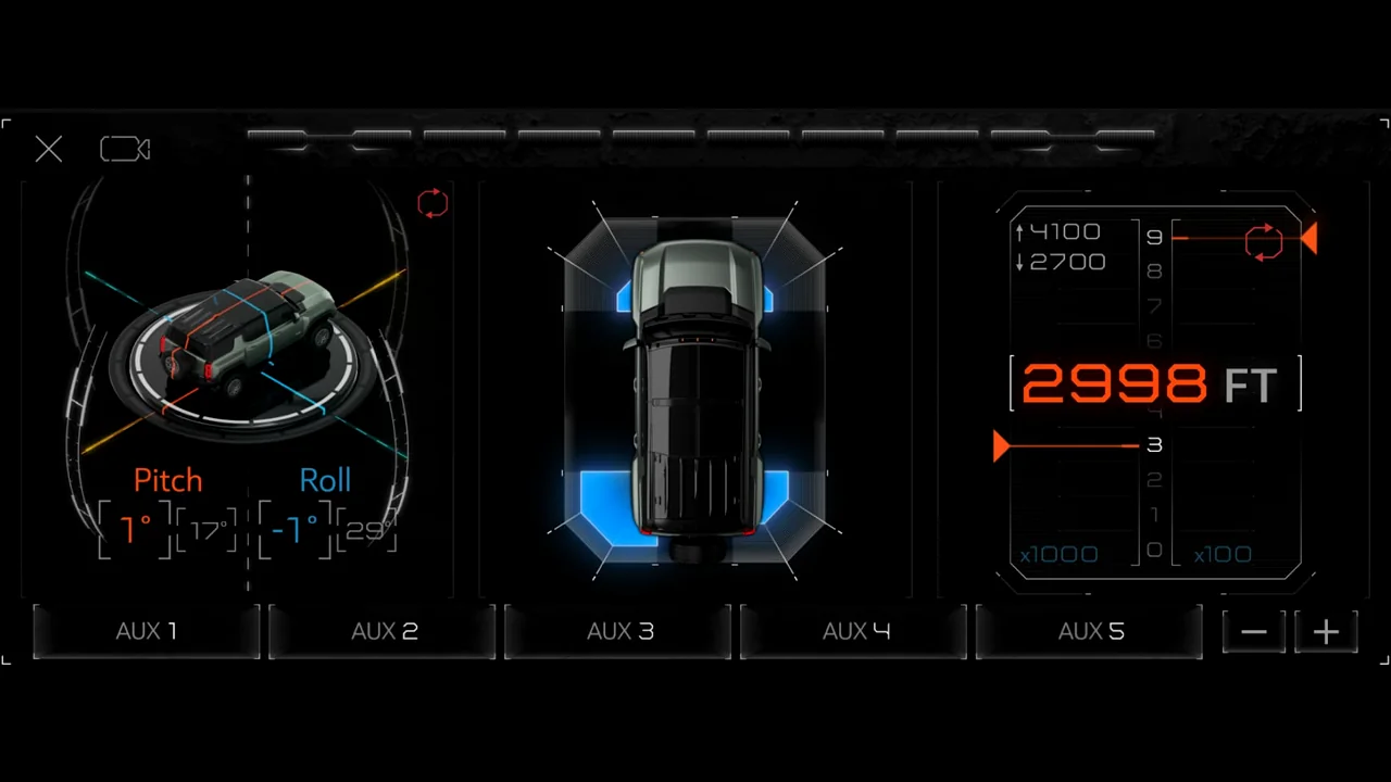 HUMMER EV — off-road controls