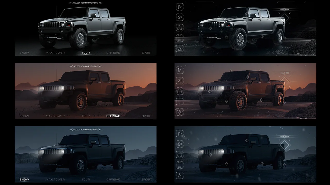 HUMMER EV — vehicle render studies