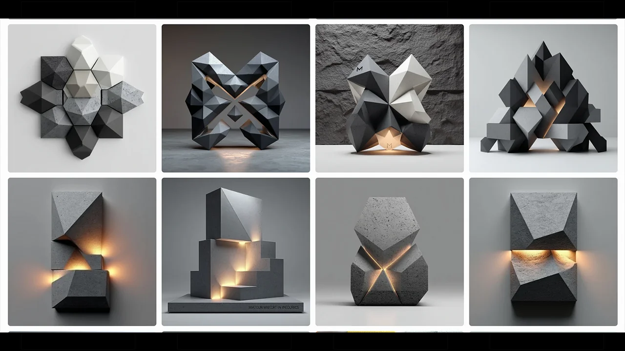 CMF — Light studies — faceted surfaces