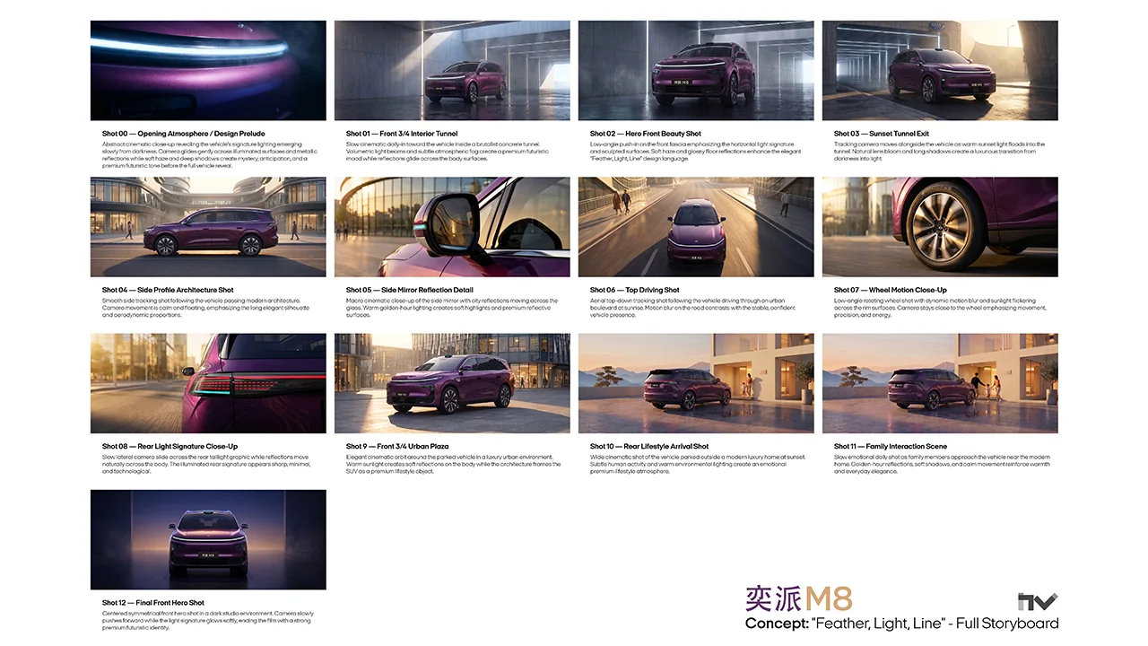 M8 — Launch film storyboard