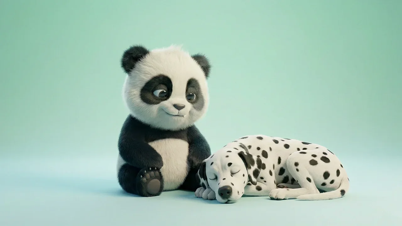 M8 — Panda — Pet Mode with Dalmatian