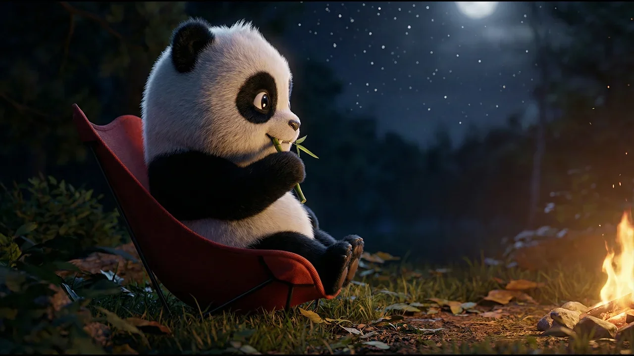 M8 — Panda — Camping Mode scene exploration 01