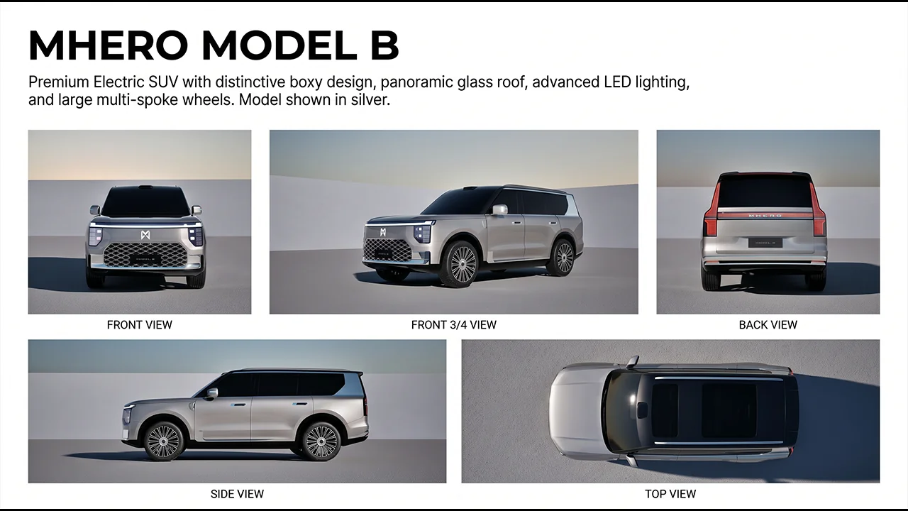 Model B — Vehicle design reference