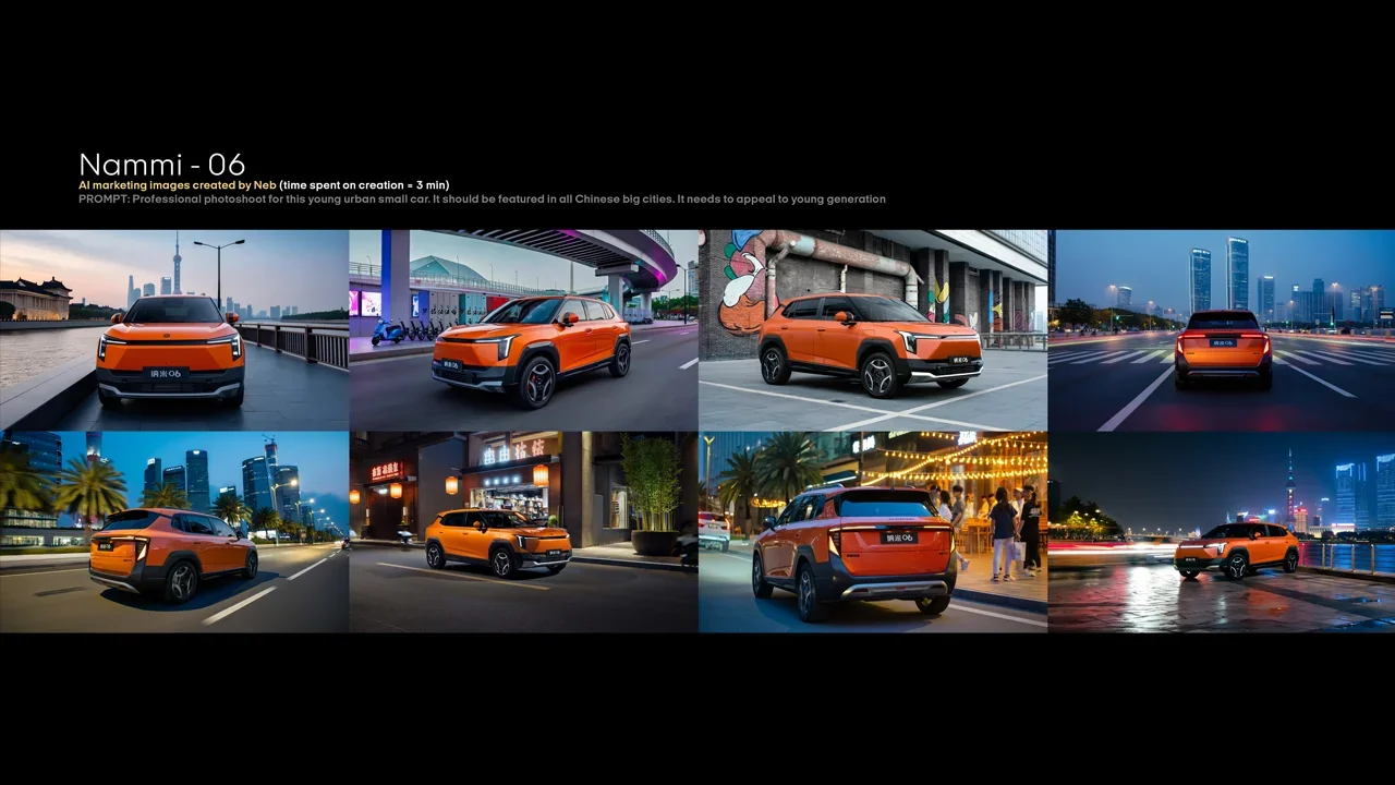 Nammi — Vehicle campaign — urban storyboard