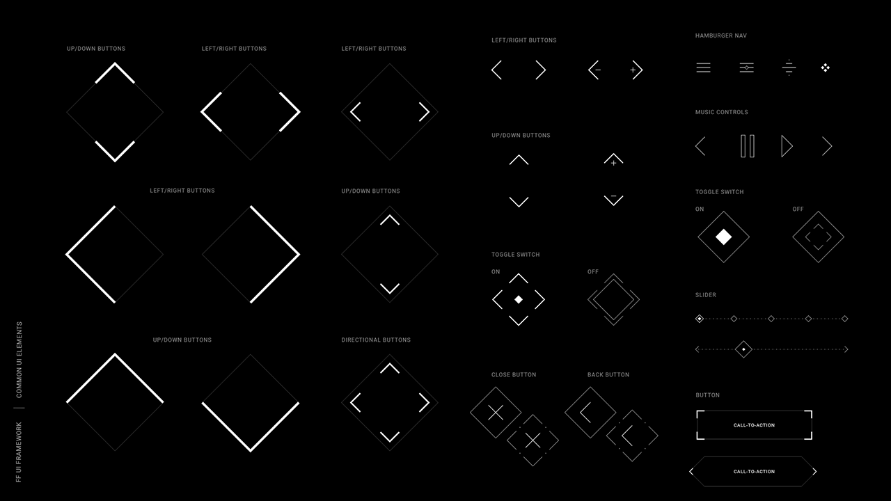 Geometric interface graphic studies