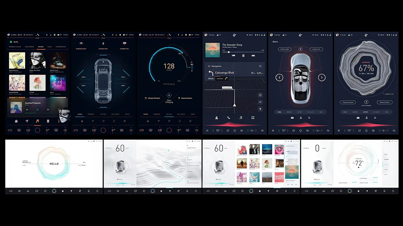 Interface system across light and dark treatments