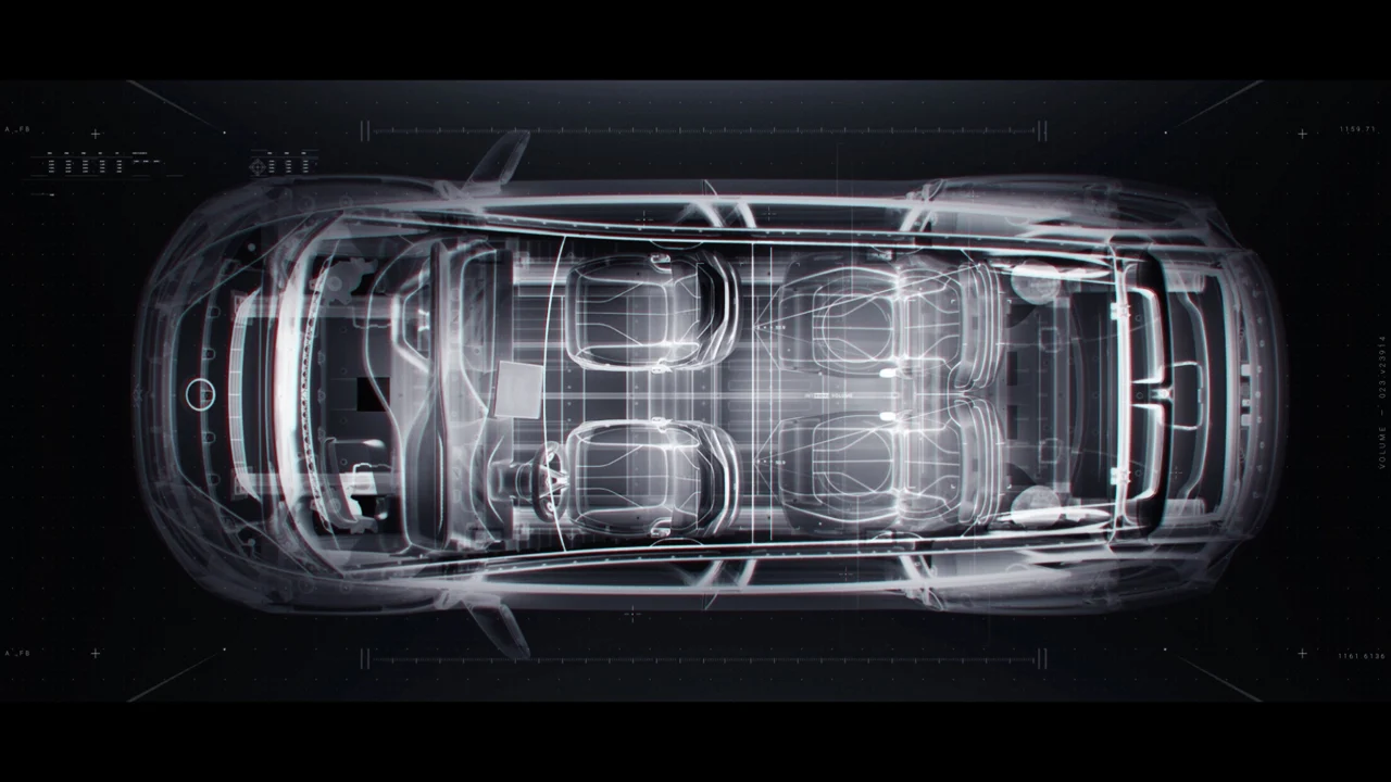 Faraday Future top-down vehicle visualization